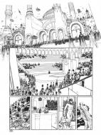 META-BARON : Planche originale 9 META-BARON Tome 3 - Orne-8 le techno-cardinal par Niko HENRICHON