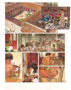 POMPEI : Planche originale 10 POMP�I Tome 1 ASSA