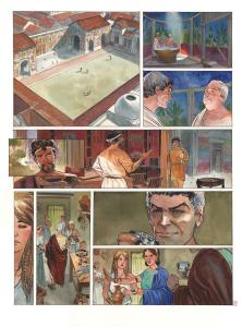 POMPEI : Planche originale 9 POMP�I Tome 1 ASSA