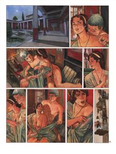 POMPEI : Planche originale 14 POMP�I Tome 1 ASSA