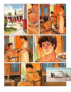 POMPEI : Planche originale 23 POMP�I Tome 1 ASSA  avec son crayonn�