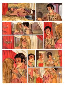 POMPEI : Planche originale 24 POMP�I Tome 1 ASSA  avec son crayonn�