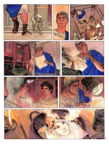 POMPEI : Planche originale 30 POMP�I Tome 1 ASSA  avec son crayonn�