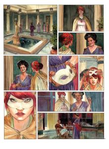 POMPEI : Planche originale 36 POMP�I Tome 1 ASSA