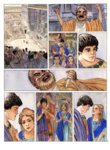 POMPEI : Planche originale 40 POMP�I Tome 1 ASSA