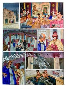 POMPEI : Planche originale 37  POMP�I Tome 1 ASSA