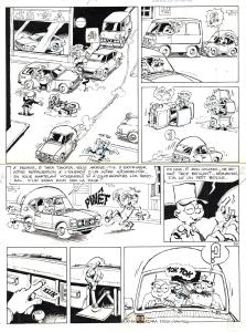 TAKA TAKATA : Planche originale de TAKA TAKATA Gag N°260 Restons courtois par Jo-El AZARA