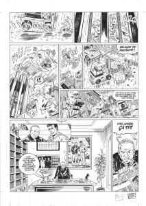 RIC HOCHET : Planche originale 27 de Ric Hochet (Les nouvelles enqu�tes de) Tome 3  + story board