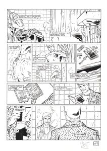 RIC HOCHET : Planche originale 7 de Ric Hochet (Les nouvelles enquetes de) Tome 1