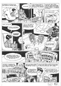 RIC HOCHET : Storyboard original de la planche 4 des Nouvelles Aventures Dead Sugar