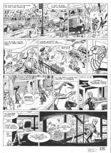 RIC HOCHET : Planche originale 17  Les Nouvelles Aventures de Ric Hochet - Dead Sugar
