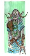 Les Oubli�s (jeu de r�le XII Singes) : Illustration originale Shaman pour le jeu Les Oubli�s