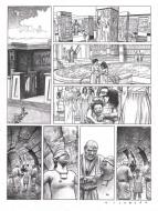 LES DEUX COEURS DE L'EGYPTE : Planche originale 4 du tome 2 des DEUX COEURS DE L'EGYPTE - Le petit dieu -