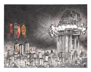 SPECTATEURS : Double planche originale 224-225 de Spectateurs