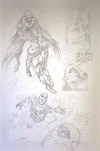 SPIDERMAN  : SPIDER MAN recherche crayonn�e pour test Marvel