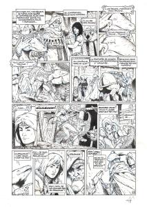 LES FOR�TS D'OPALE : Planche Originale 13 du tome 3 des For�ts d'Opale La cicatrice verte