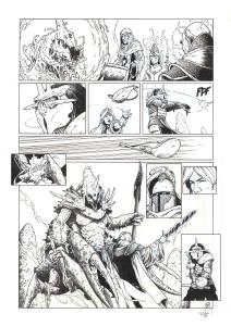 LES FOR�TS D'OPALE : Planche Originale 41 du tome 4 des For�ts d'Opale La ge�les de N�nuphe