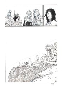 LES FOR�TS D'OPALE : Planche Originale 47 du tome 4 des For�ts d'Opale La ge�les de N�nuphe