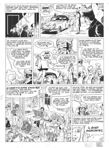 RIC HOCHET : Planche originale 21 de Ric Hochet (Les nouvelles enquetes de) Tome 5  + story board