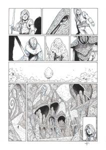 LES FOR�TS D'OPALE : Planche Originale 44 du tome 5 des For�ts d'Opale Onze racines