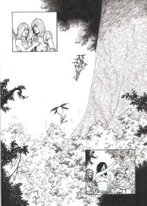 LES FOR�TS D'OPALE : Planche Originale 47 du tome 5 des For�ts d'Opale Onze racines