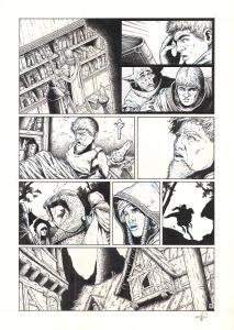 LES FOR�TS D'OPALE : Planche Originale 11 du tome 6 des For�ts d'Opale Le Sortil�ge du pontif