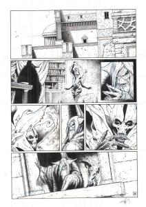 LES FOR�TS D'OPALE : Planche Originale 16 du tome 7 des For�ts d'Opale Les dents de pierre