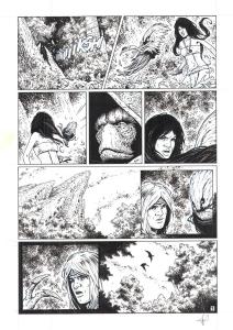 LES FOR�TS D'OPALE : Planche Originale 9 du tome 8 des For�ts d'Opale Les hordes de la nuit