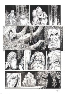 LES FOR�TS D'OPALE : Planche Originale 11 du tome 9 des For�ts d'Opale Un flot de lumi�re