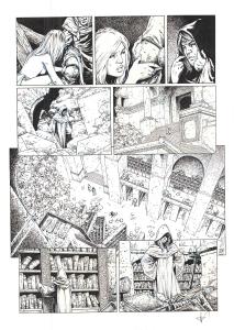 LES FOR�TS D'OPALE : Planche Originale 17 du tome 9 des For�ts d'Opale Un flot de lumi�re