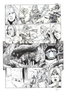 LES FOR�TS D'OPALE : Planche Originale 37 du tome 9 des For�ts d'Opale Un flot de lumi�re