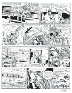 TANGUY et LAVERDURE : Planche originale 23 Une aventure classique de TANGUY et LAVERDURE TOME 3 - Coups de feu dans les Alpes par Mathieu DURAND