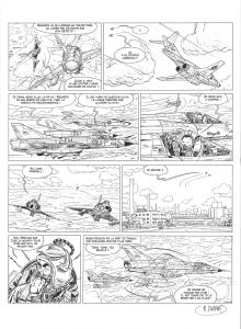 TANGUY et LAVERDURE : Planche originale 21 Une aventure classique de TANGUY et LAVERDURE TOME  7