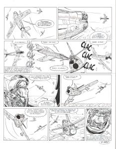 TANGUY et LAVERDURE : Planche originale 2 Une aventure classique de TANGUY et LAVERDURE TOME 5 -  Le myst�re du sabre jaune par Mathieu DURAND 