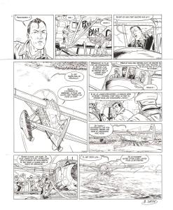 TANGUY et LAVERDURE : Planche originale 41 Une aventure classique de TANGUY et LAVERDURE TOME 6 -  Traque au Canada par Mathieu DURAND