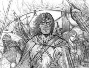 THORGAL : Illustration originale  Thorgal