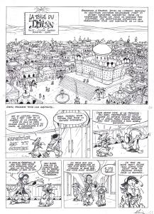 IZNOGOUD : Planche originale 1 Iznogoud La toile du Djinn Album Moi Calife