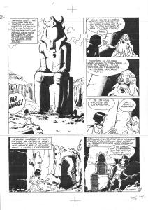 PAPYRUS : Planche originale 15 de PAPYRUS Tome 3 le colosse sans visage par DE GIETER