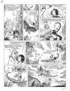 PAPYRUS : Planche originale 25 de PAPYRUS Tome 8 La m�tamorphose d'Imhotep par DE GIETER