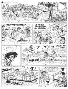 TOTOCHE : TOTOCHE, planche originale 19 Sa derni�re course