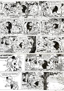 VALENTIN le vagabond : Planche originale 5 de VALENTIN LE VAGABOND - L'�vad�