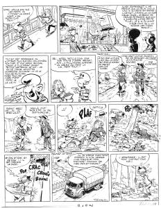 VALENTIN le vagabond : VALENTIN LE VAGABOND, planche originale 32 Valentin fait le singe