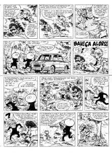 VALENTIN le vagabond : VALENTIN LE VAGABOND, planche originale 8 Aux fous