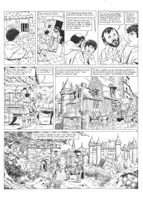 VASCO : Planche originale 18 de VASCO Tome 20 Le Dogue de Broc�liande  par CHAILLET