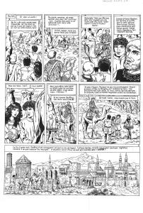 VASCO : Planche originale 5 de VASCO Tome 4 Les sentinelles de la nuit  par CHAILLET