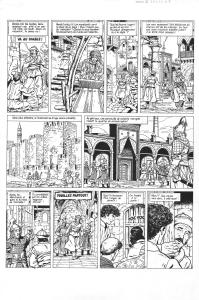 VASCO : Planche originale de 7 VASCO Tome 4 Les sentinelles de la nuit  par CHAILLET