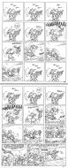 NABUCHODINOSAURE : Gag complet - Guili guilli - en 2 pages originales issues de la s�rie Nabuchodinosaure par Roger WIDENLOCHER