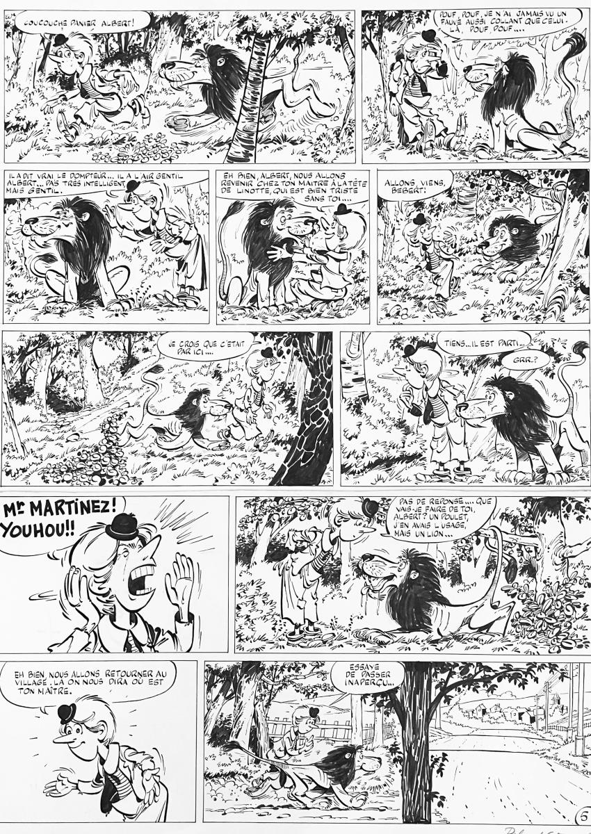 Planche originale 5 de VALENTIN LE VAGABOND - L'évadé
