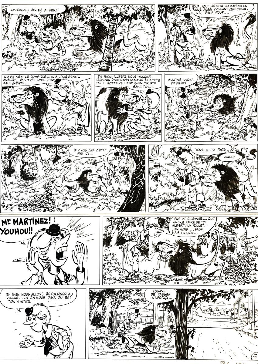 Bande Dessinée : Planche originale 5 de VALENTIN LE VAGABOND - L'évadé