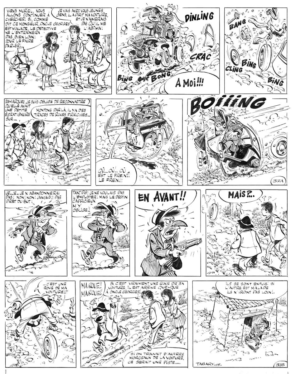 Planche originale 37 de VALENTIN LE VAGABOND - Les Mauvais instincts